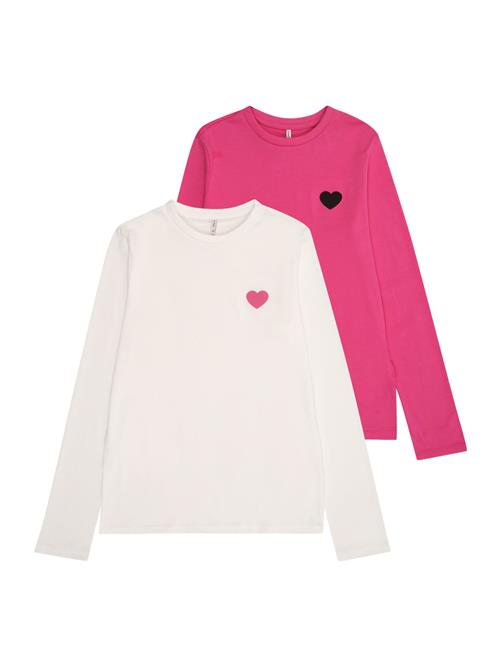 KIDS ONLY Bluser & t-shirts 'KOGJESSIE'  pink / sort / hvid