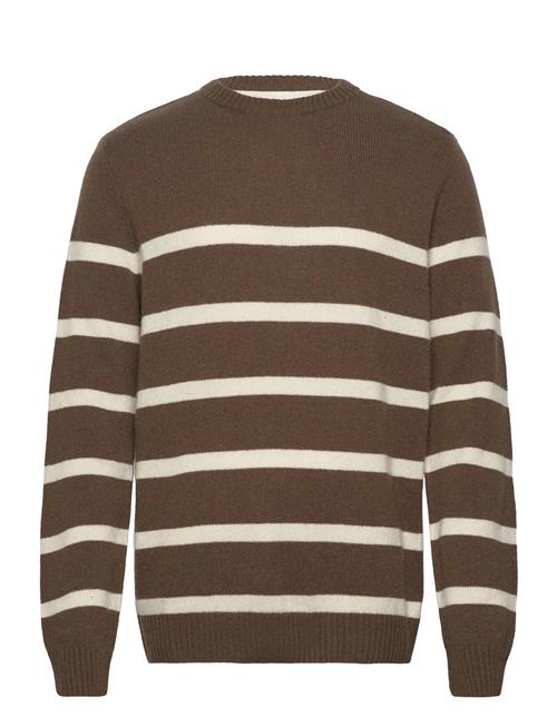 Akrico Stripe Lambswool Anerkjendt Brown