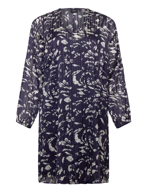 Mlucy, L/S, Abk Dress Zizzi Navy