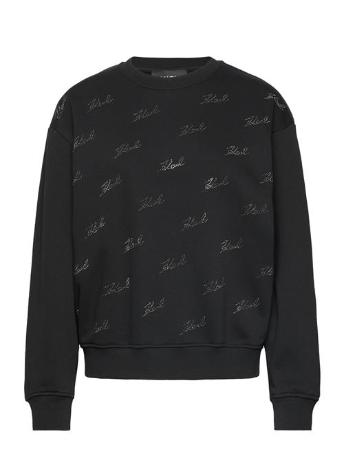 Rhinest Karl Sweatshirt Karl Lagerfeld Black