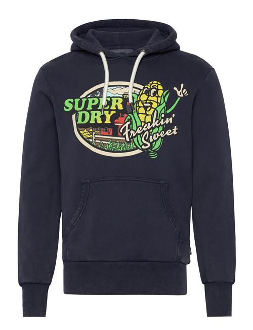 Superdry Neon Travel Graphic Loose Hood Superdry Navy