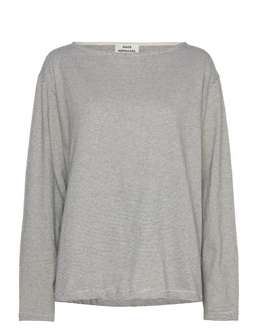 Mads Nørgaard Crisp Jersey Silke Tee Ls Mads Nørgaard Grey