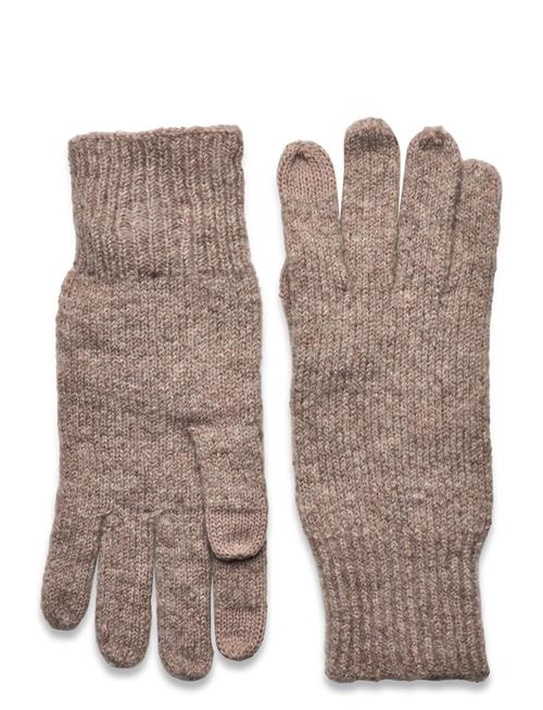 Mango Knit Gloves Mango Brown