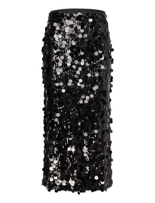 Bubbleroom Zandrea Sequin Ankle Skirt Bubbleroom Black