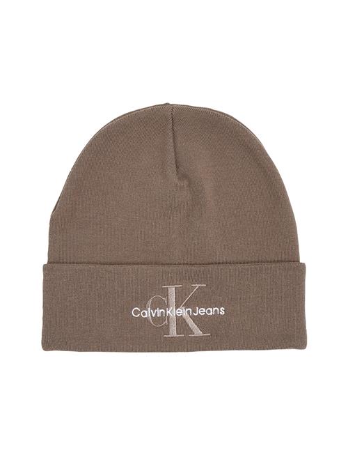 Calvin Klein Mono Logo Embro Beanie Calvin Klein Brown