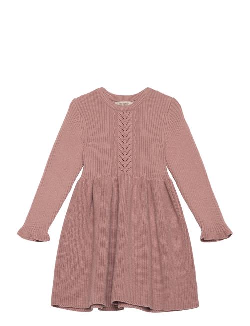 Dress Ls Knit Huttelihut Pink