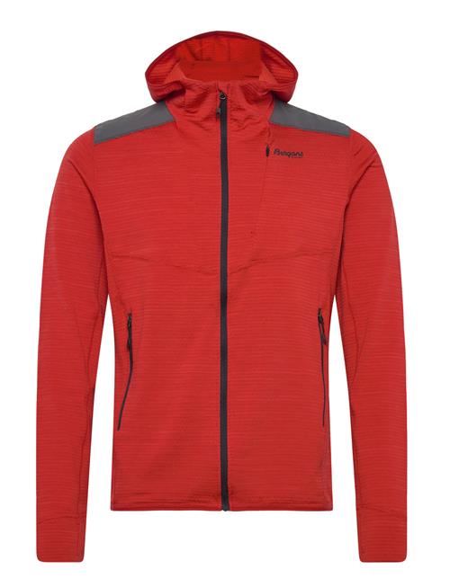 Bergans Rabot Active Mid Hood Jacket Dark Brick S Bergans Red