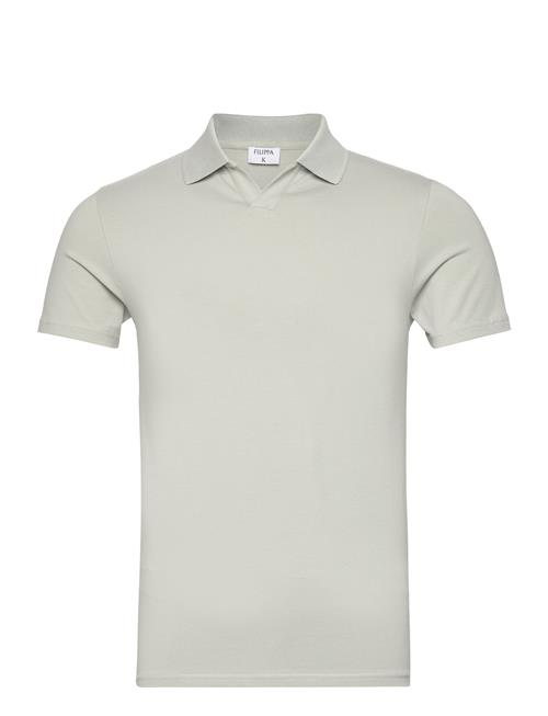 Filippa K Stretch Cotton Polo T-Shirt Filippa K Grey