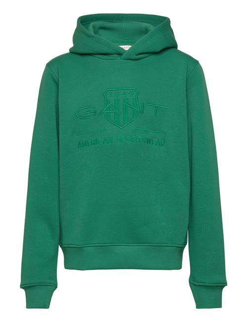 GANT Tonal Shield Hoodie GANT Green