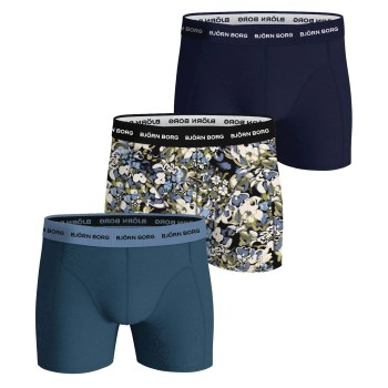 Björn Borg 3P Cotton Stretch Boxer 1721 Marineblå bomuld Small Herre