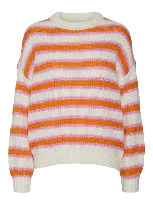 VERO MODA Pullover 'Rhapsody'  beige / orange / lys pink