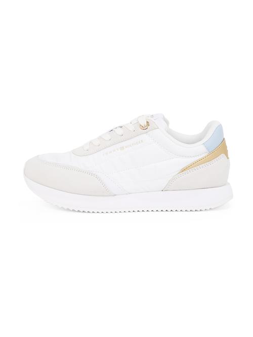 TOMMY HILFIGER Sneaker low 'Essential'  ecru / himmelblå / guld / hvid