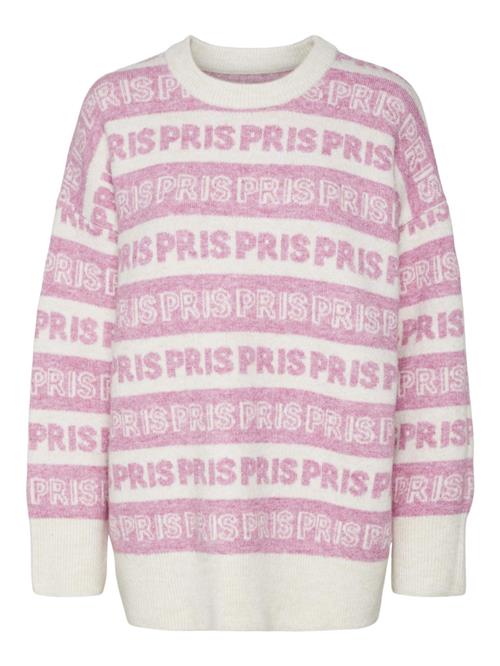 VERO MODA Pullover 'VMCity'  beige / pink-meleret