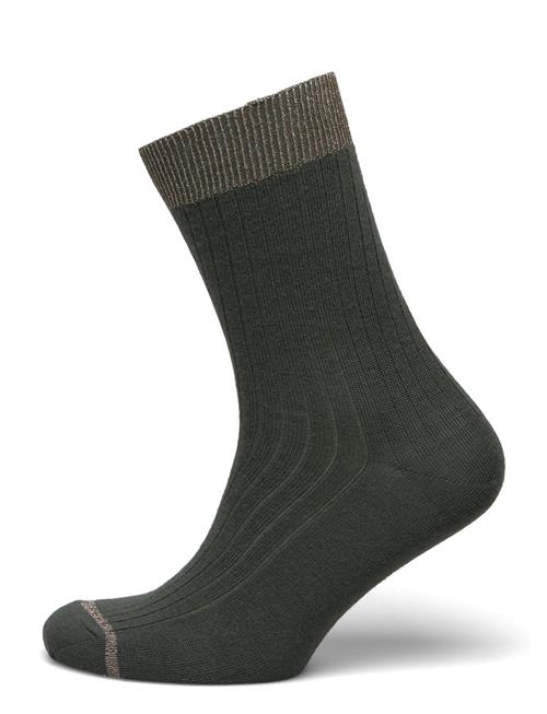 mp Denmark Erina Wool Rib Socks Mp Denmark Green