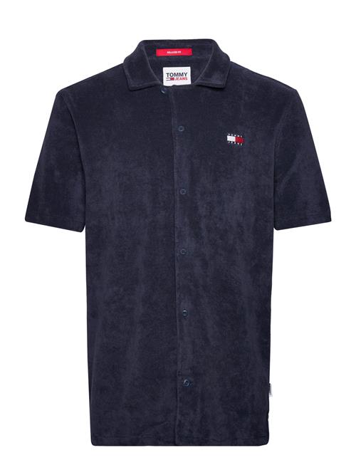 Tommy Jeans Tjm Rlx Ss Towelling Camp Shirt Tommy Jeans Navy