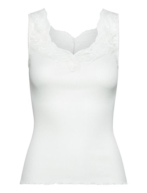 Rosemunde Silk Top W/ Lace Rosemunde White