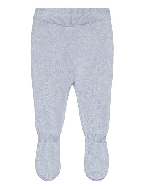 Cotton Footed Trousers Mango Blue