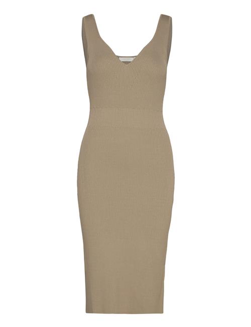 Hollie Knitted Dress Notes Du Nord Beige