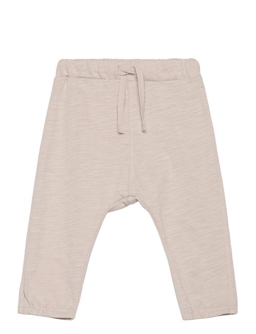 Trousers Slub Solid Lindex Beige