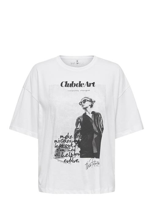 ONLY Onlasta Life S/S Cool Top Box Jrs ONLY White