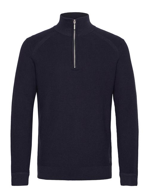 Structured Knit Troyer Tom Tailor Navy