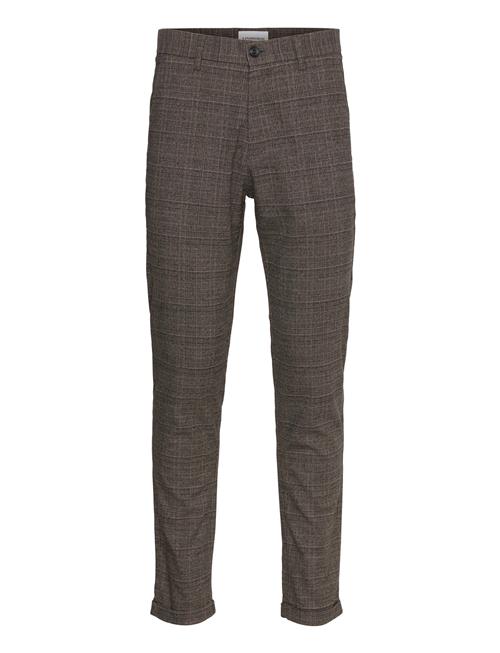 Lindbergh Check Superflex Pants Lindbergh Brown