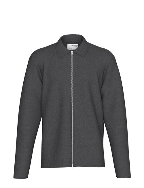 Selected Homme Slhemanuel Soft Full Zip Sweat Noos Selected Homme Grey