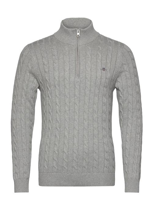 GANT Cotton Cable Half Zip GANT Grey