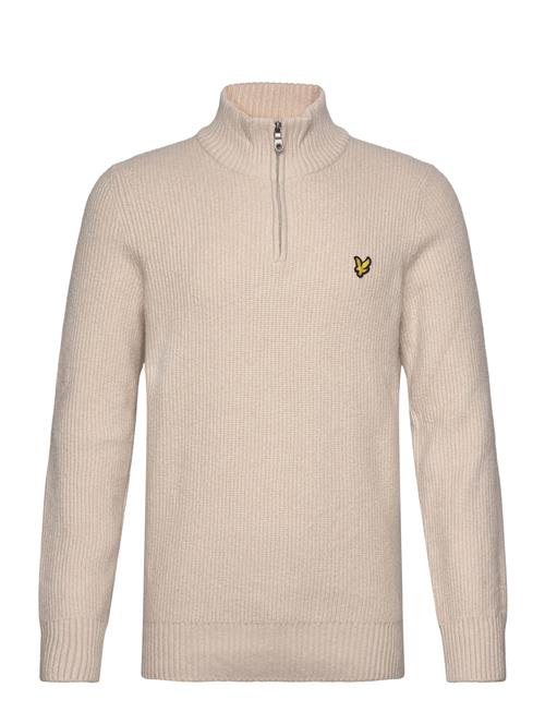 Lyle & Scott Shaker Stitch Quarter Zip Lyle & Scott Beige