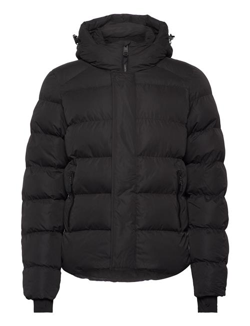 Superdry Sport Hooded Microfibre Sport Puffer Superdry Sport Black