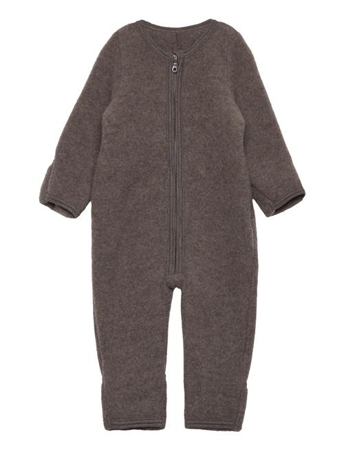 Huttelihut Pram Suit Wool Fleece Huttelihut Brown