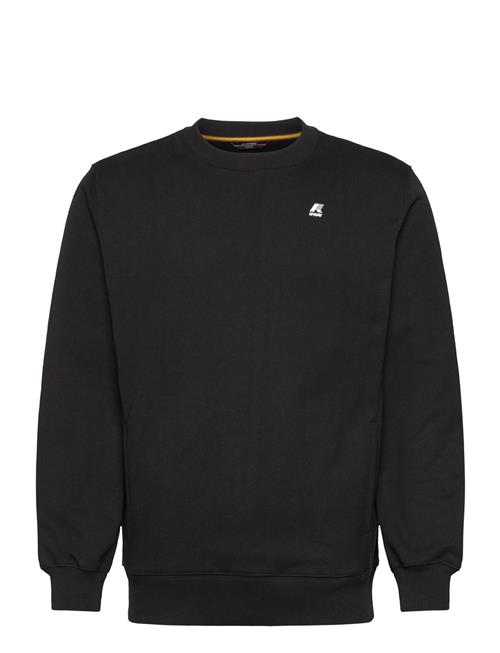 French Terry Fleece Crewneck Pullover K-Way Black