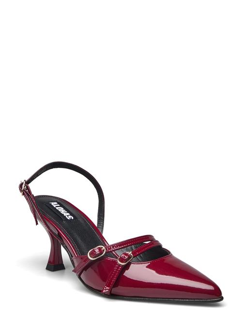 ALOHAS Joelle Onix Black Leather Pumps ALOHAS Burgundy