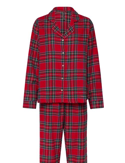 Hunkemöller Pj Flannel Twill Check Hunkemöller Red