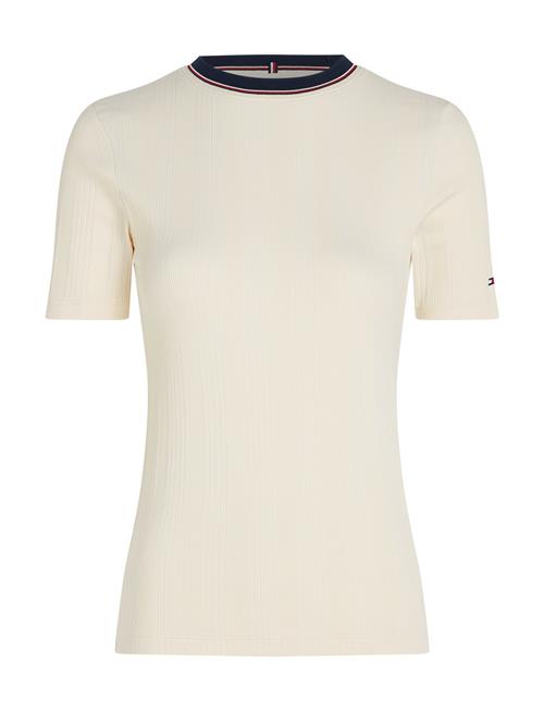 Tommy Hilfiger Rwb Slim Tee Ss C-Nk Tommy Hilfiger Cream