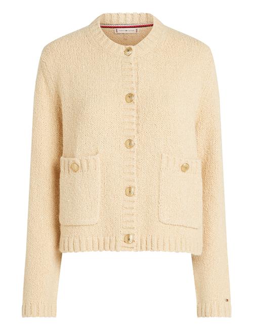 Textured Gold Button Lady Jacket Tommy Hilfiger Cream