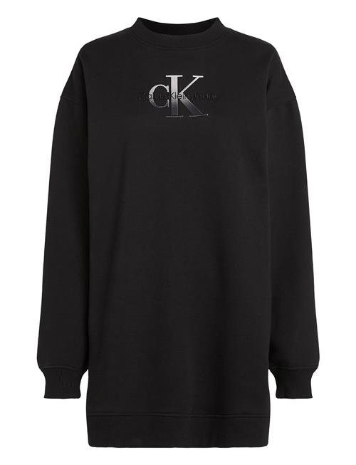 Calvin Klein Jeans Embroidered Monologo Crew Dress Calvin Klein Jeans Black