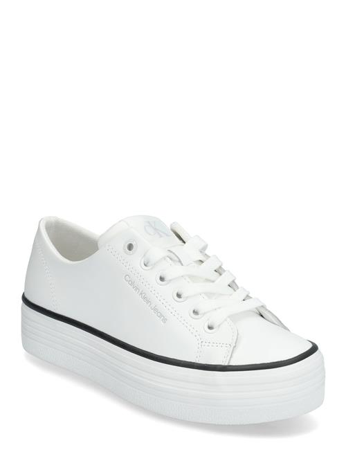 Calvin Klein Bold Vulc Flatf Low Lth In Calvin Klein White