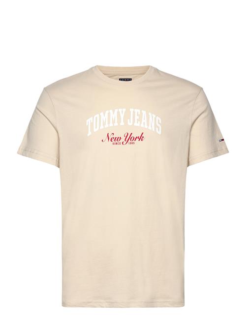 Tjm Slim Varsity Pop Tee Ext Tommy Jeans Beige