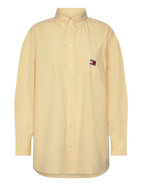 Tjw Ovs Badge Poplin Shirt Ext Tommy Jeans Yellow