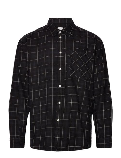 Double A by Wood Wood Wwday Check Light Flannel Shirt Got Double A By Wood Wood Navy