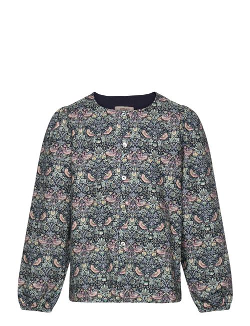 Blouse In Liberty Fabric Huttelihut Navy