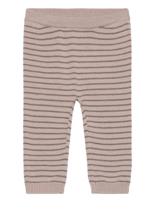 Huttelihut Pants Wool Knit Stripe Huttelihut Beige