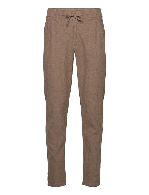 Lindbergh Linen Pants Lindbergh Brown