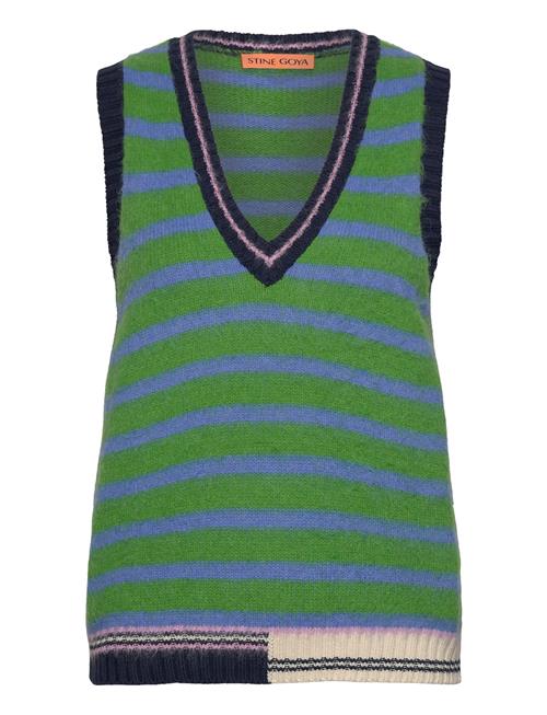 STINE GOYA Roberta, 1946 Alpaca Stripes Knit STINE GOYA Green