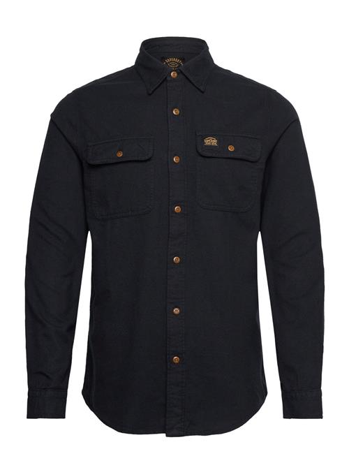 Superdry Flannel Workwear Shirt Superdry Black