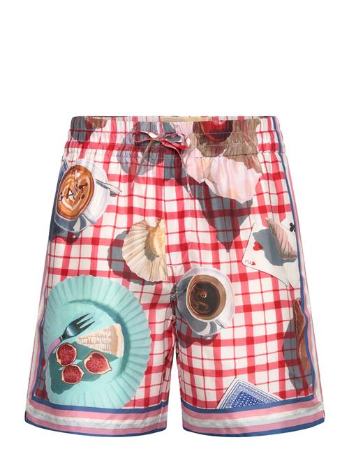 GANT Printed Silk Shorts GANT Red