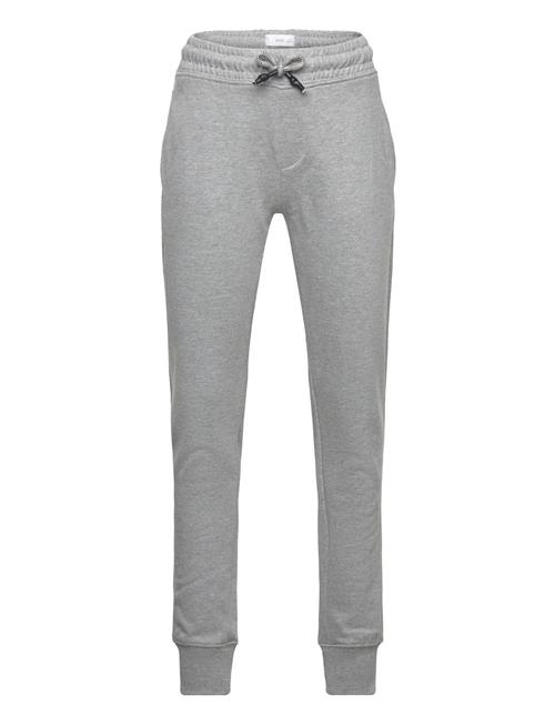 Mango Cotton Jogger-Style Trousers Mango Grey