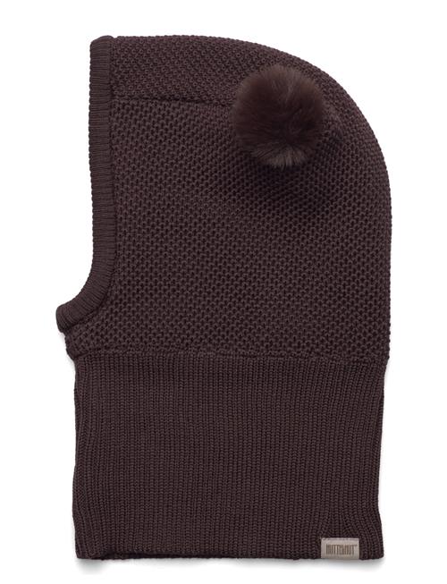 Huttelihut Balaclava Windstop W. Pompoms Huttelihut Brown