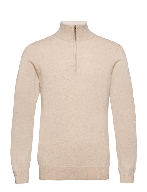 Se Davida Cashmere Man Half Zip Davida Cashmere Cream ved Booztlet